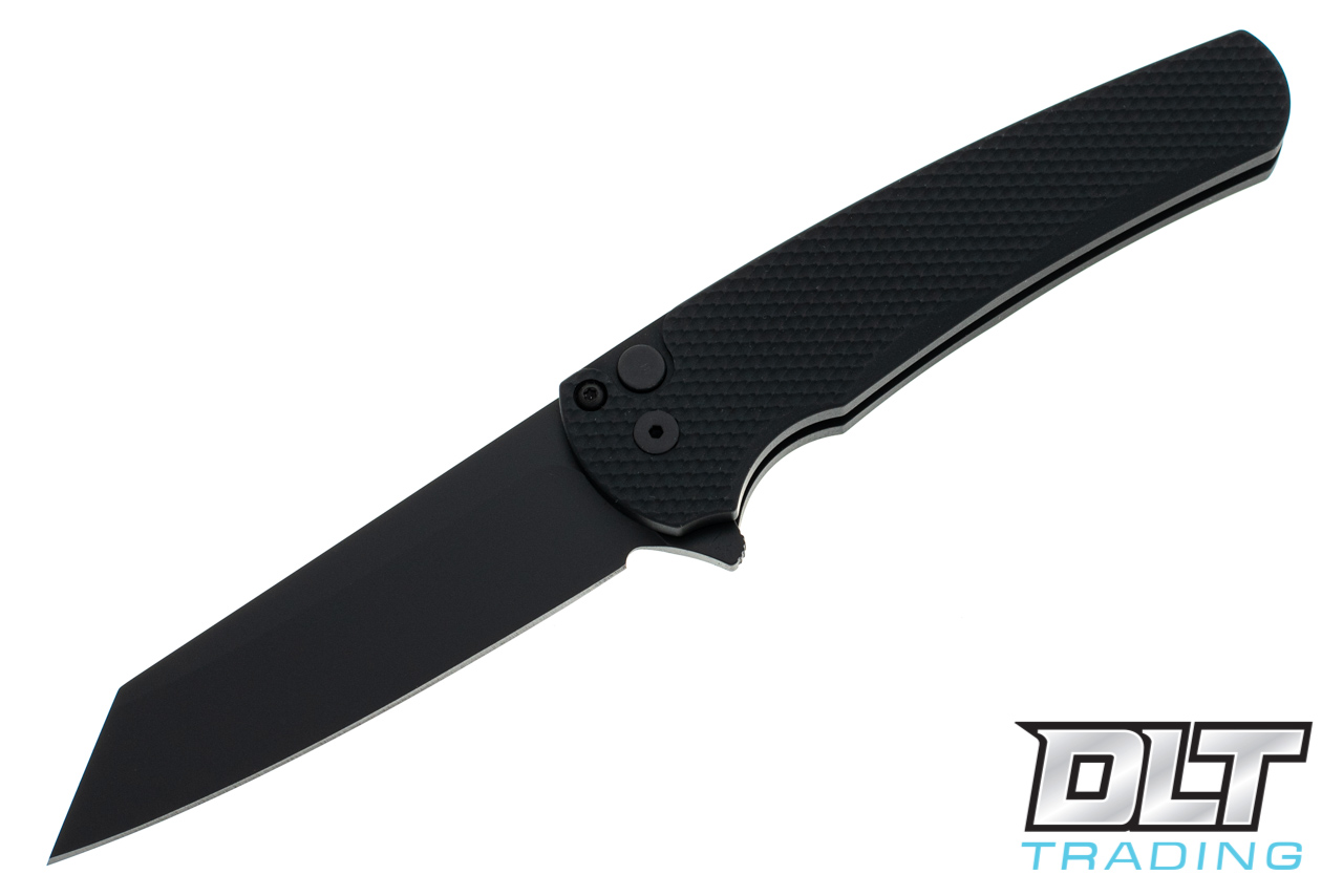 Pro-Tech Malibu Reverse Tanto - Textured Handle - Black Blade