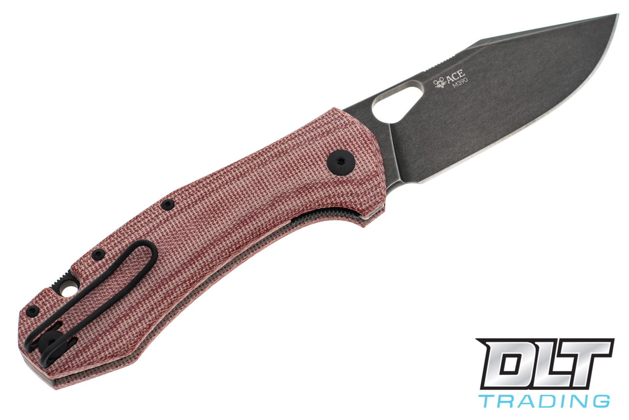 GiantMouse ACE Grand - Red Micarta - Blackout - DLT Trading