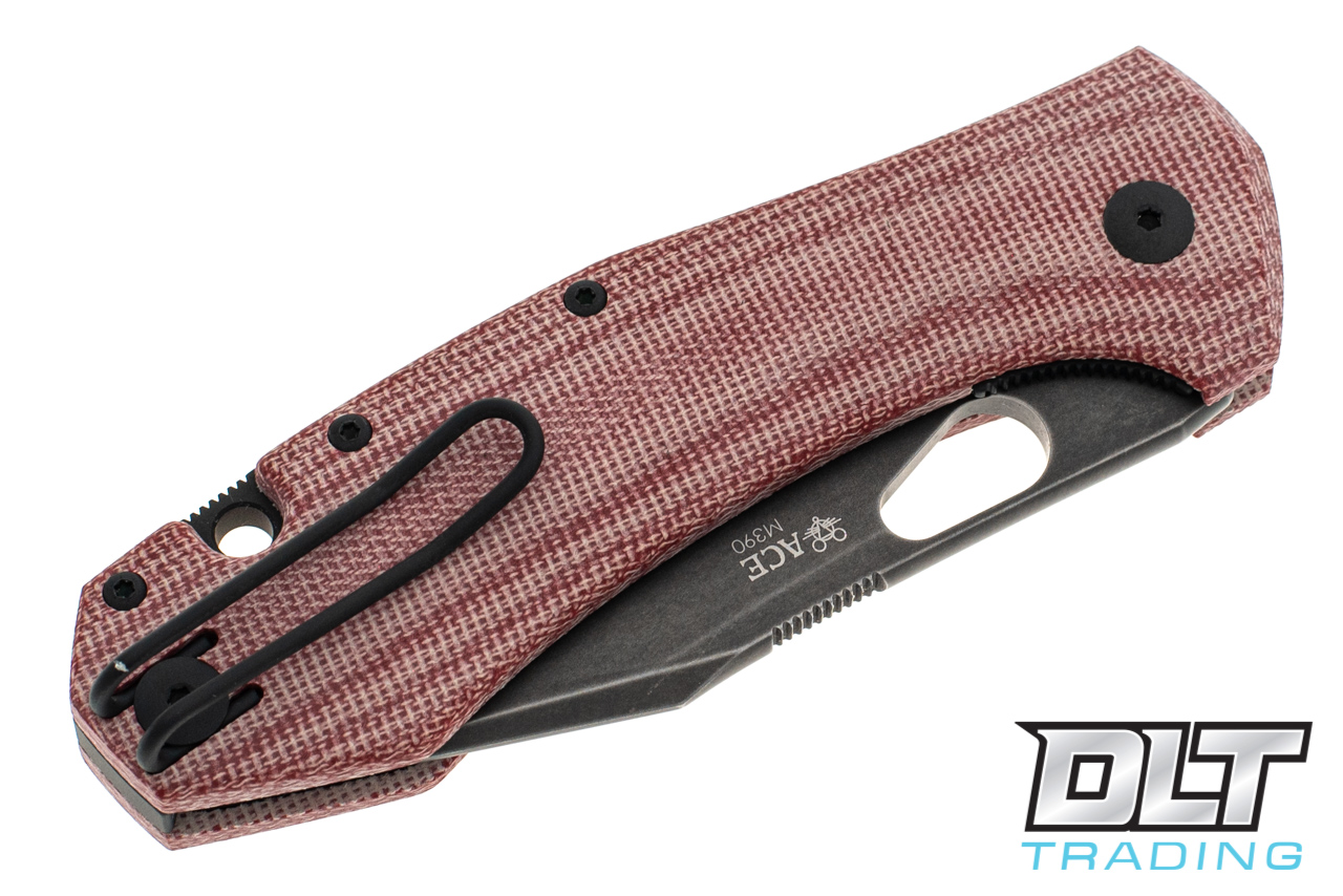 GiantMouse ACE Grand - Red Micarta - Blackout - DLT Trading