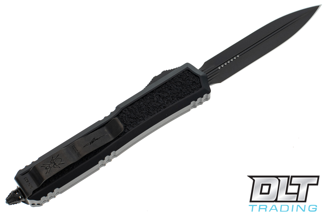 Microtech 206-1DLCTSH Makora D/E - Black Handle - DLC Blade - DLT