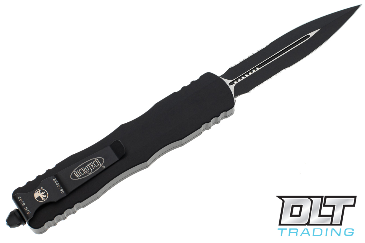 Microtech 227-2T Dirac Delta D/E - Black Handle - Black Blade