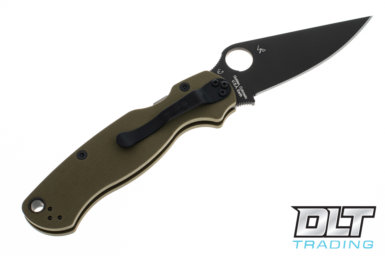 Spyderco C81GPODBK2 Paramilitary 2 - OD Green G-10 - Black S90V Blade