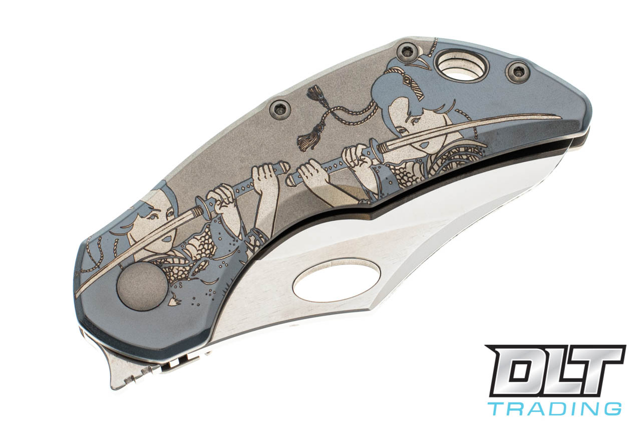 Olamic Cutlery Busker Vampo - Polished Blade - Japanese Laser Art