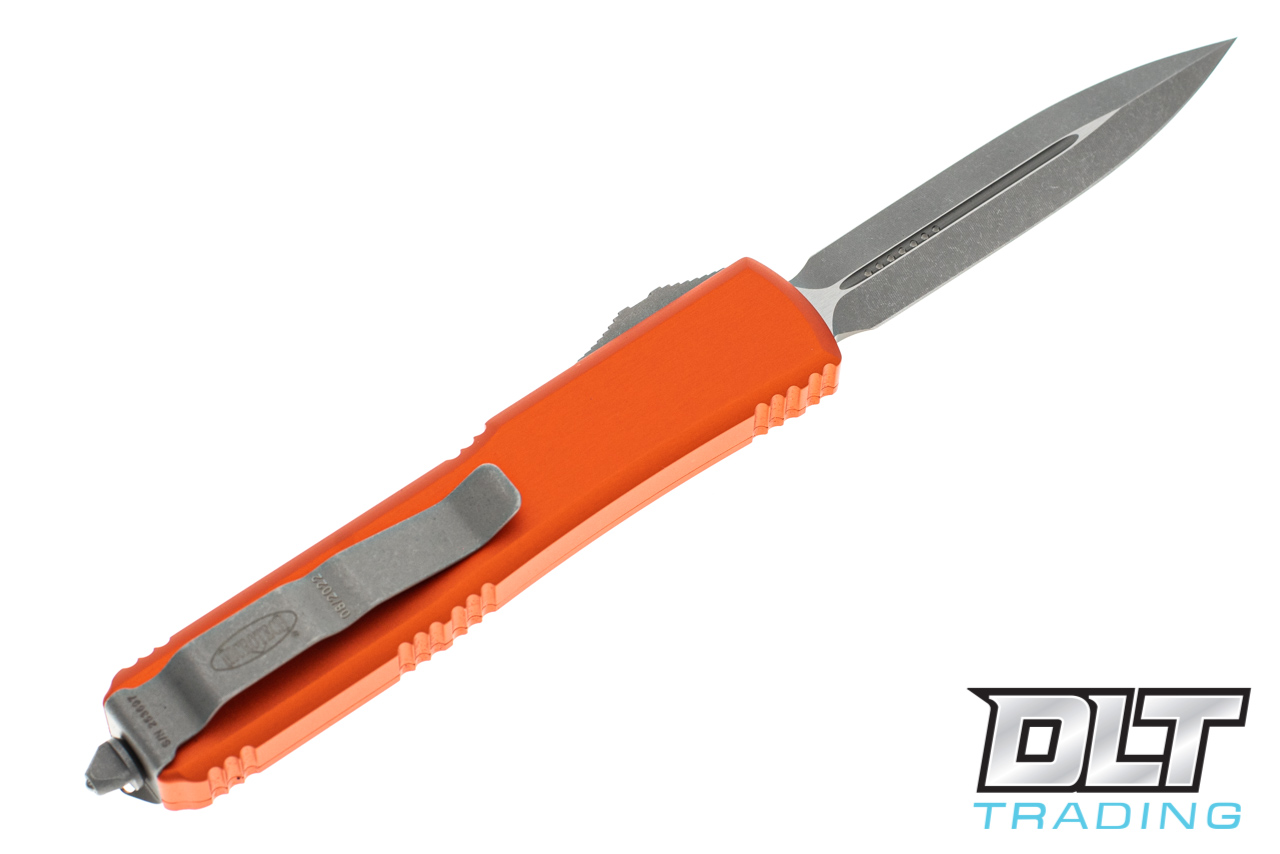 MY LIFE ストレッチャー オレンジ Microtech Ultratech D/E - Orange Handle - Apocalyptic Blade