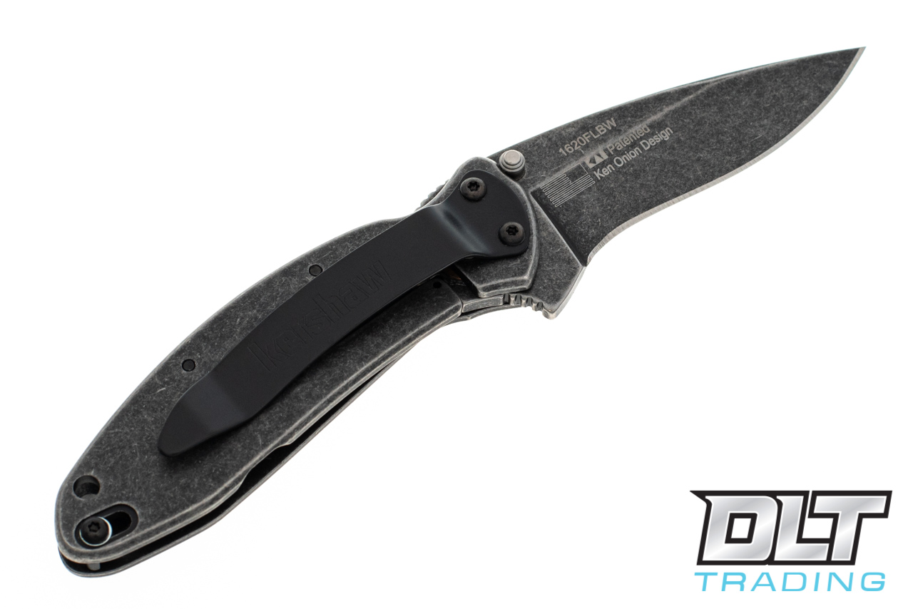 Kershaw 1620FLBW Scallion Ken Onion - 420HC Blackwash Blade