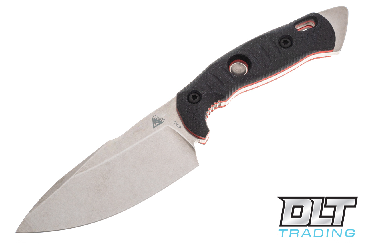 FOBOS Alaris 3V - Stonewashed - Double Black Micarta Red Liners - DLT Trading