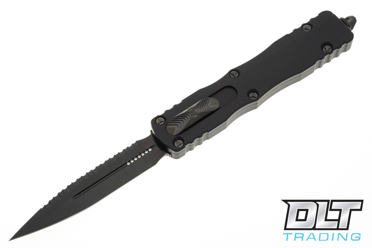 Microtech 227-3DLCTSH Dirac Delta D/E - Black Handle - DLC Blade