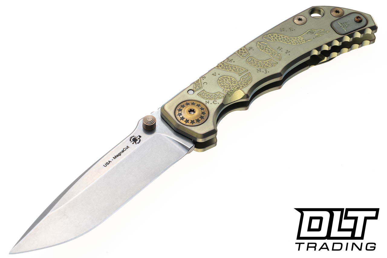 Spartan Harsey Folder - Join or Die - Stonewashed MagnaCut Blade