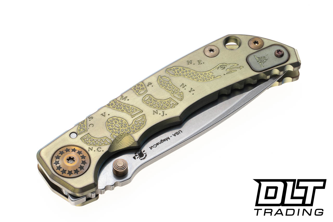 Spartan Harsey Folder - Join or Die - Stonewashed MagnaCut Blade