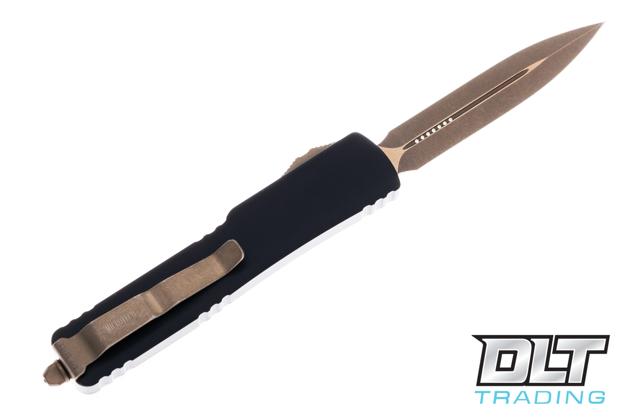 Microtech UTX-70 D/E - Black Handle - Bronze Apocalyptic Blade