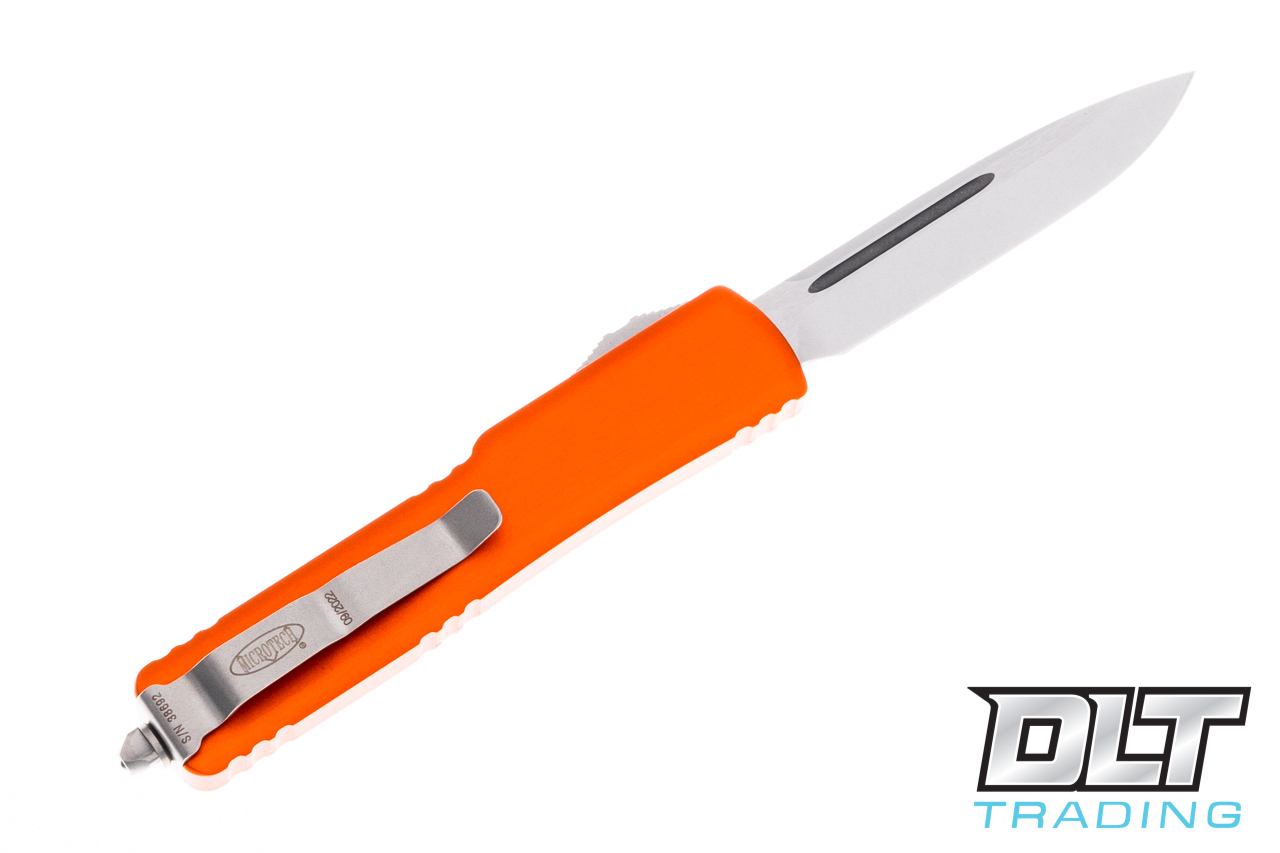 Microtech UTX-70 S/E - Orange Handle - Stonewashed Blade