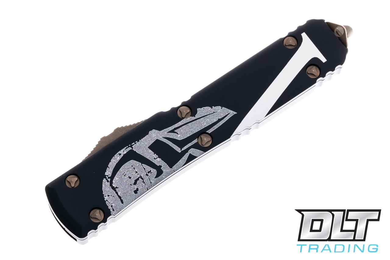 Microtech Ultratech T/E - Black Handle - Bronze Apocalyptic Blade