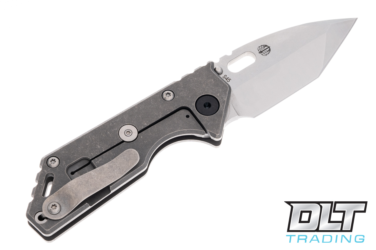 Strider .75 AR Tanto Tumbled S45VN - Tumbled Titanium - DLT Trading