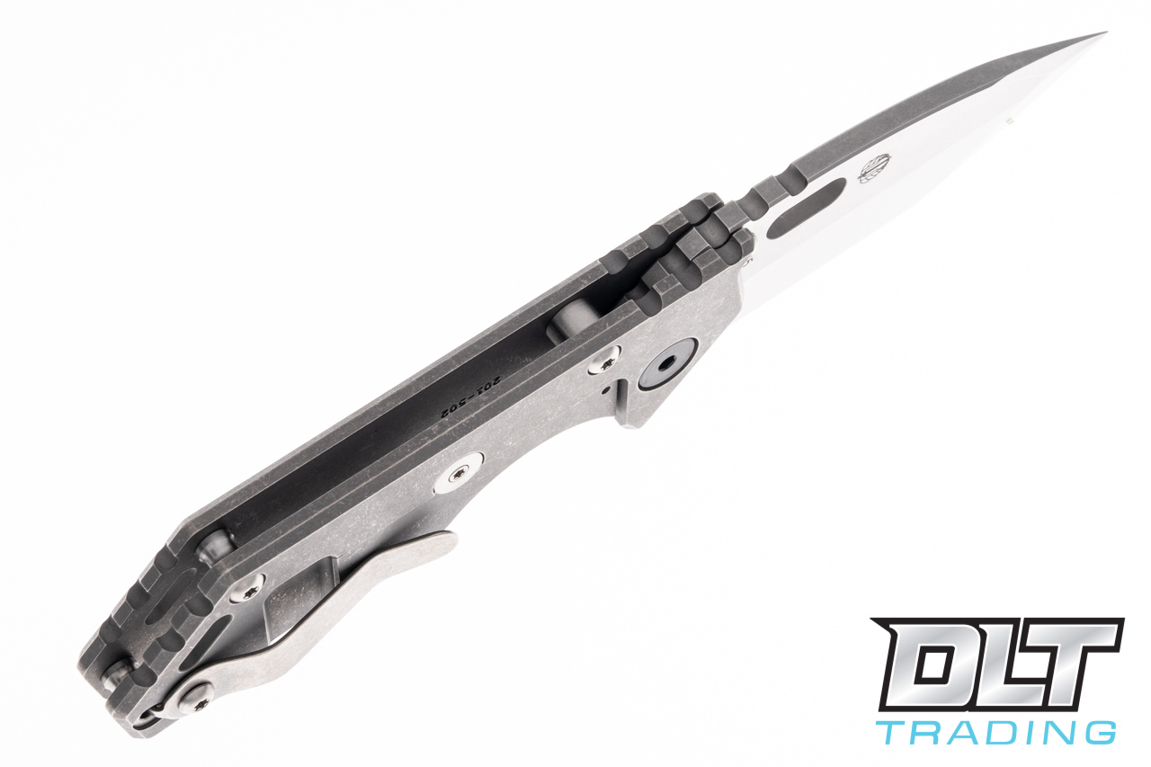 Strider .75 AR Tanto Tumbled S45VN - Tumbled Titanium - DLT Trading