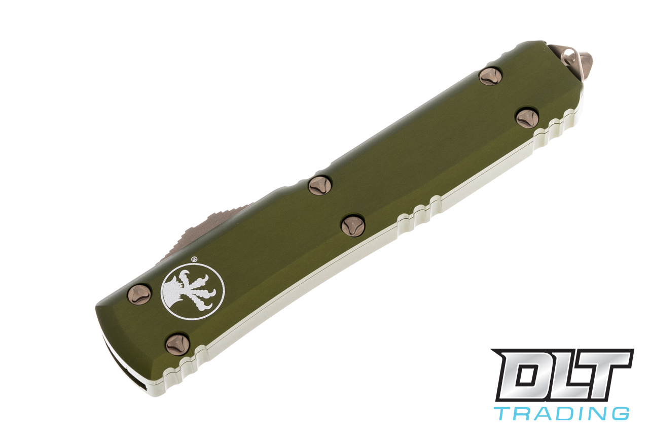 Microtech Ultratech D/E - OD Green Handle - Bronze Blade