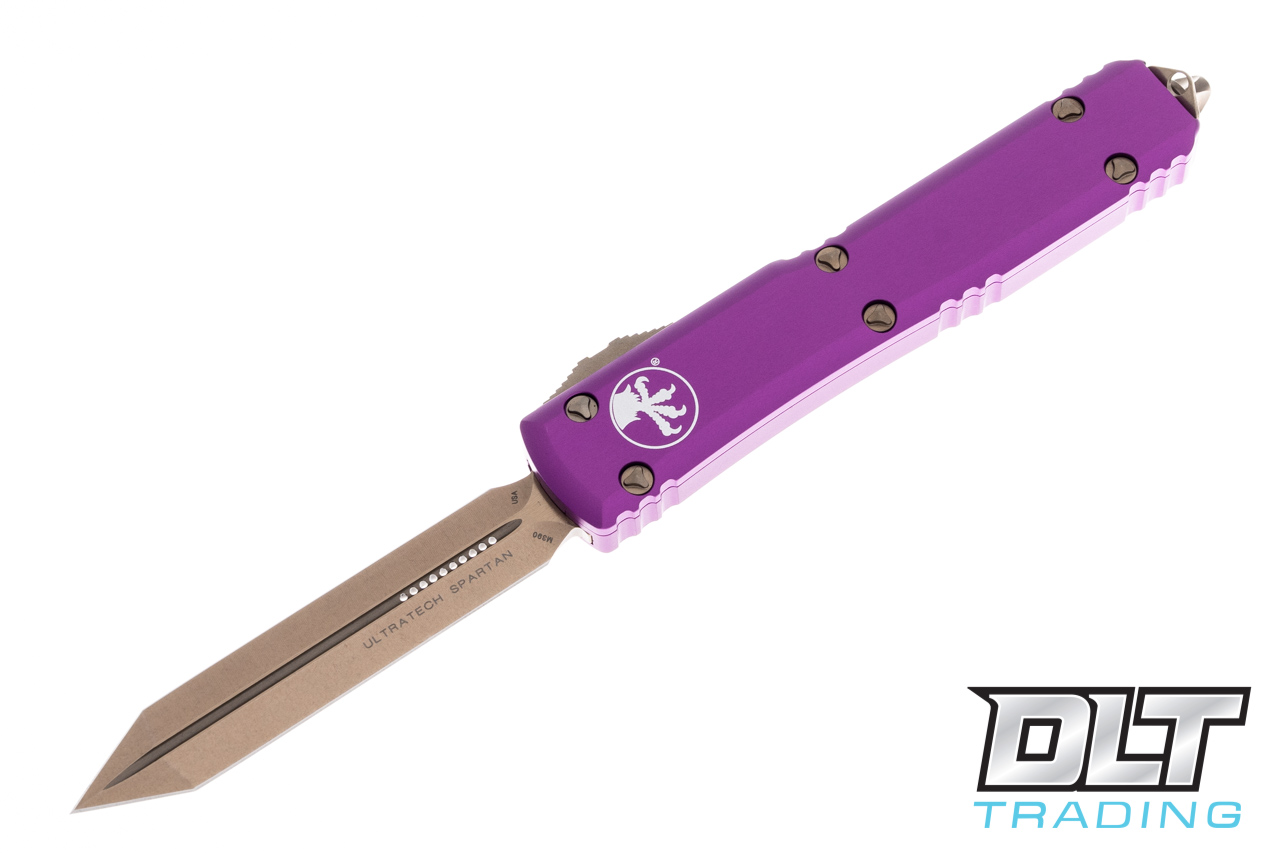 Microtech Ultratech Spartan - Violet Handle - Bronze Blade
