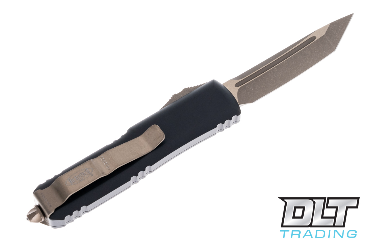 Microtech UTX-85 T/E - Black Handle - Bronze Apocalyptic Blade