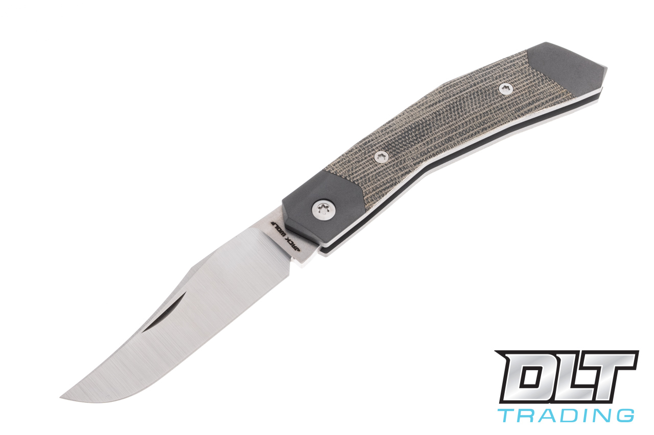 mm3 sce キラカイ Jack Wolf Knives Cyborg Jack - Green Canvas Micarta - DLT Trading