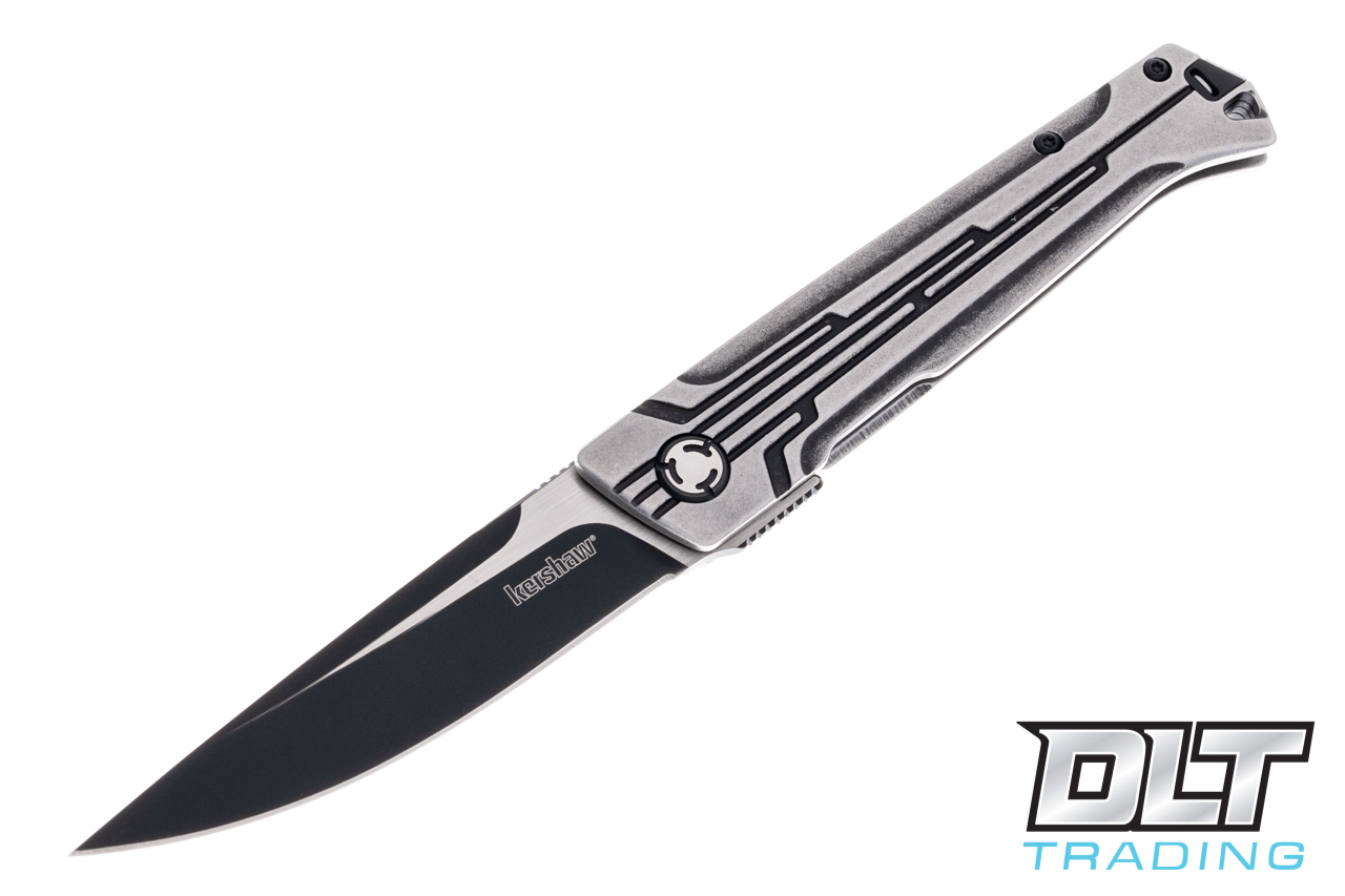 Kershaw Noventa 2060 D2 - Two Tone Drop Point - Milled Stainess