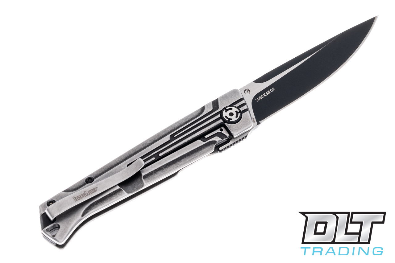 Kershaw Noventa 2060 D2 - Two Tone Drop Point - Milled Stainess