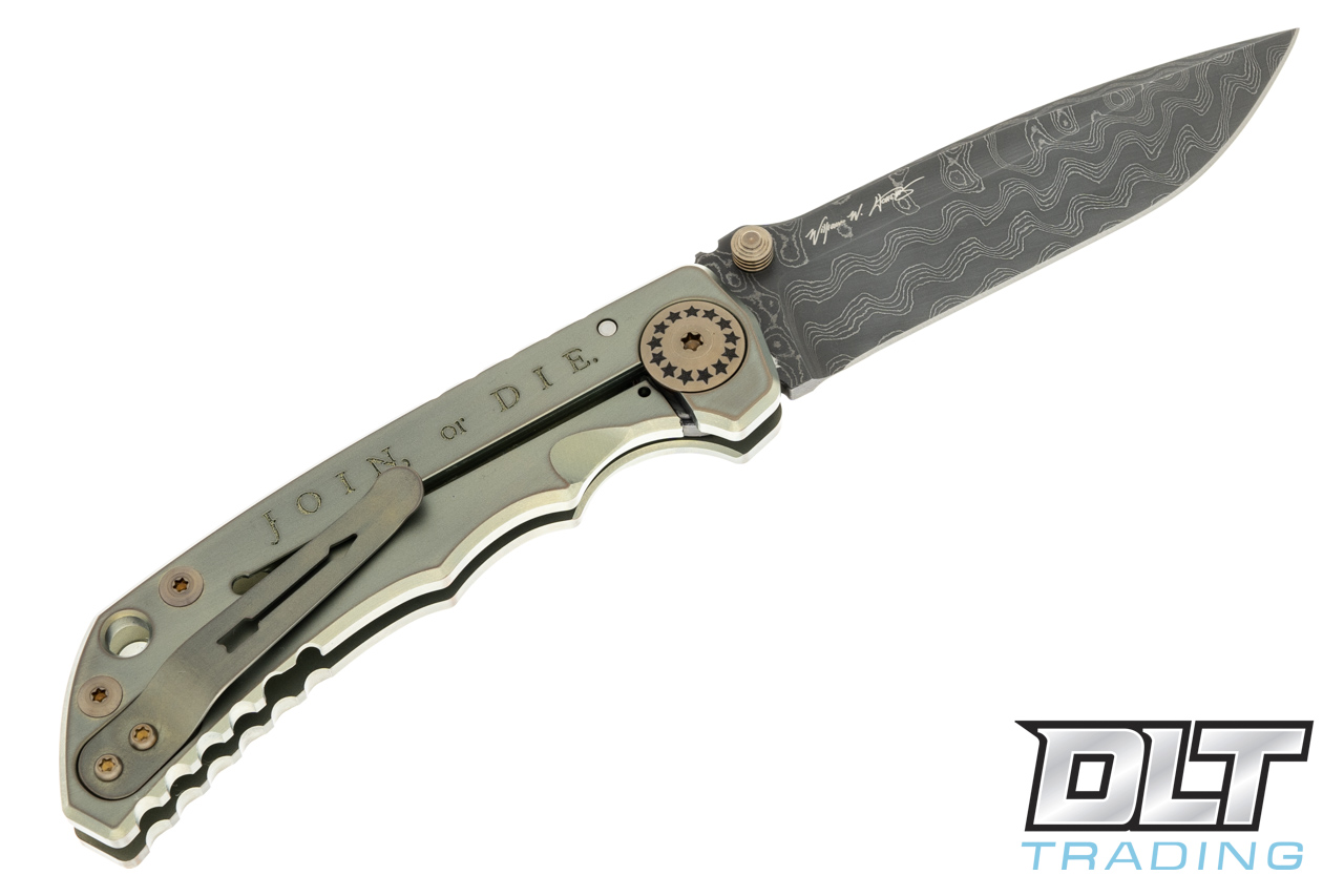 カルライ　銀テ　2本セット Spartan Harsey Folder - Join or Die - Damascus Blade - DLT Trading