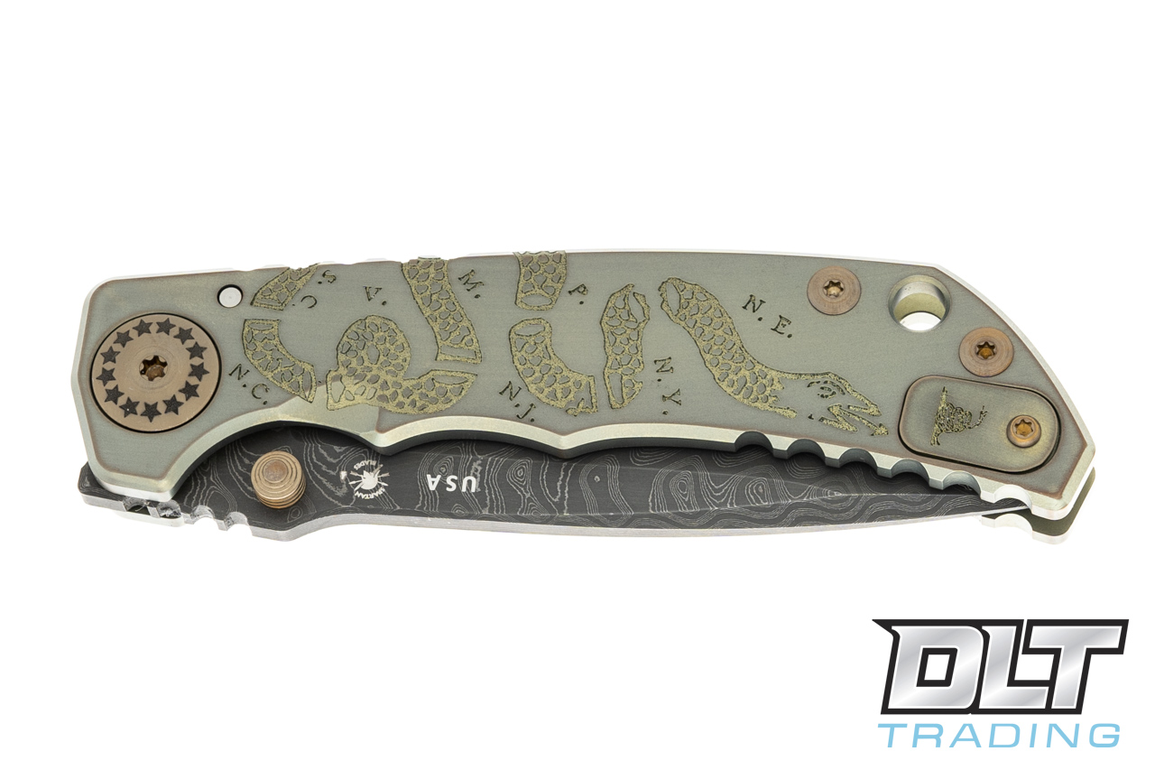 Spartan Harsey Folder - Join or Die - Damascus Blade - DLT Trading