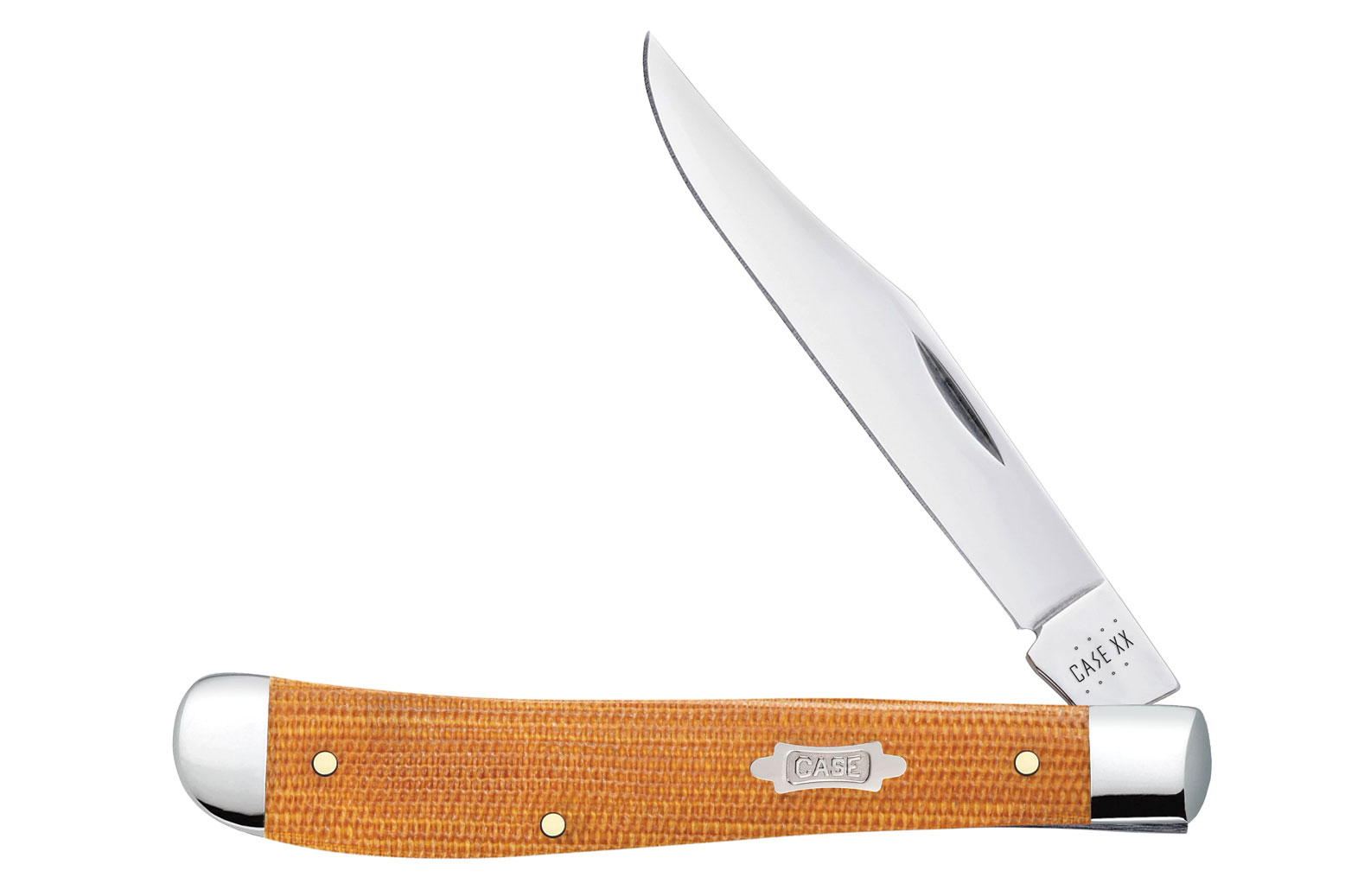 Case Slimline Trapper - Natural Canvas Micarta - DLT Trading