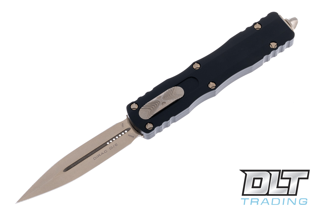 Microtech 225-13 Dirac D/E - Black Handle - Bronze Blade - DLT Trading