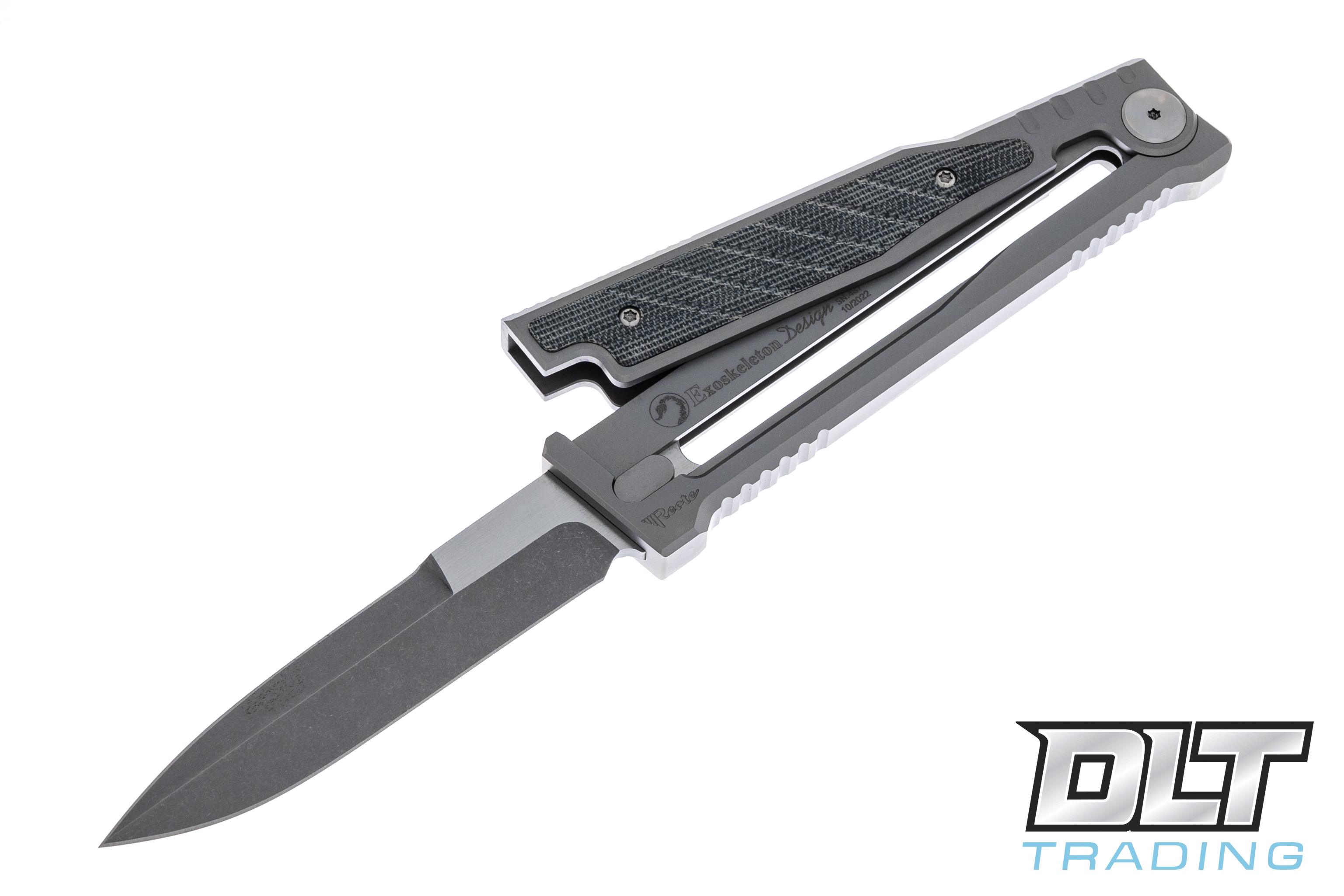 Reate EXO 3V DE - Black Micarta - DLT Trading