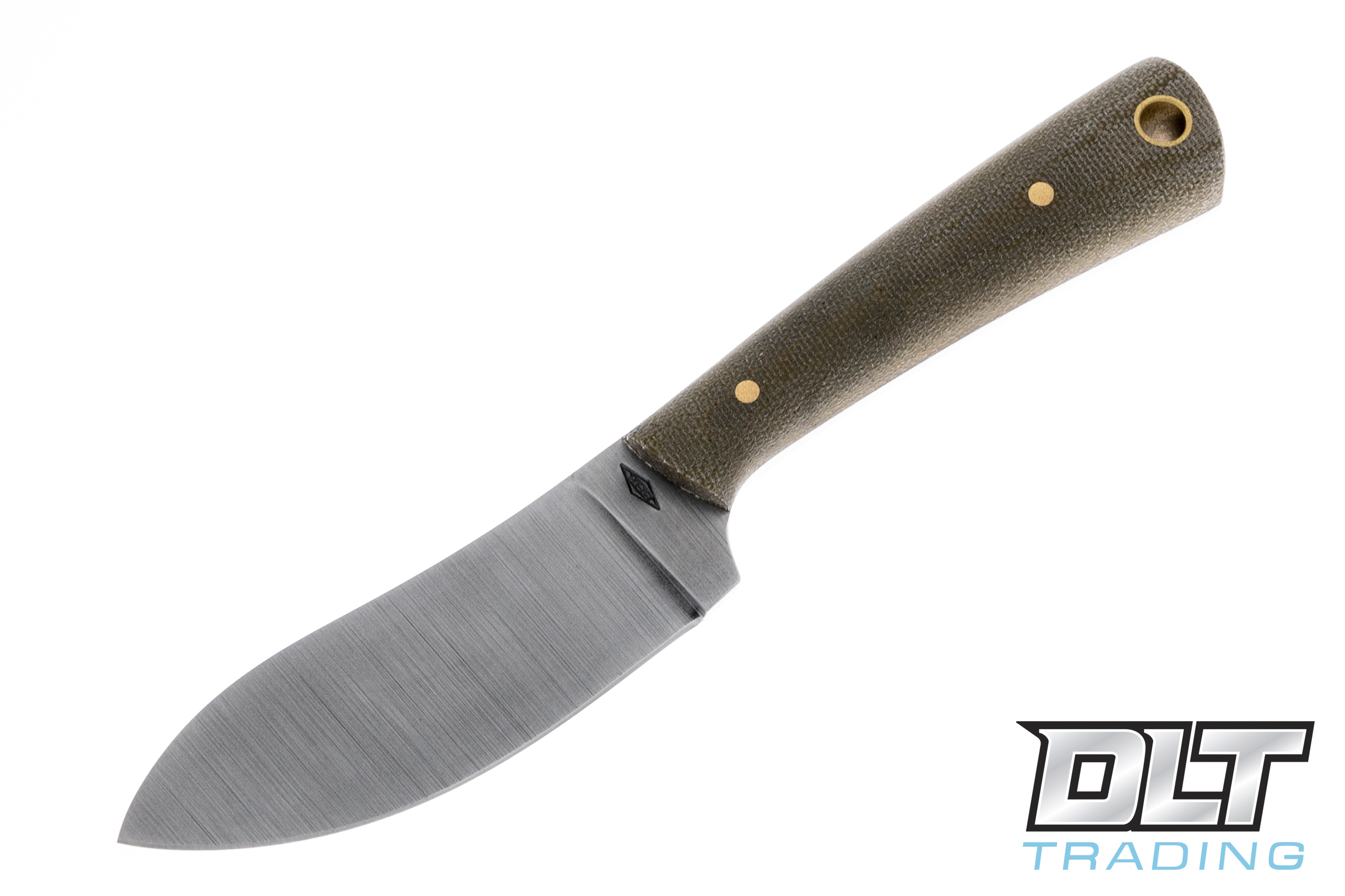 Battle Horse Crooked Creek - Flat Grind - Green Micarta - Matte
