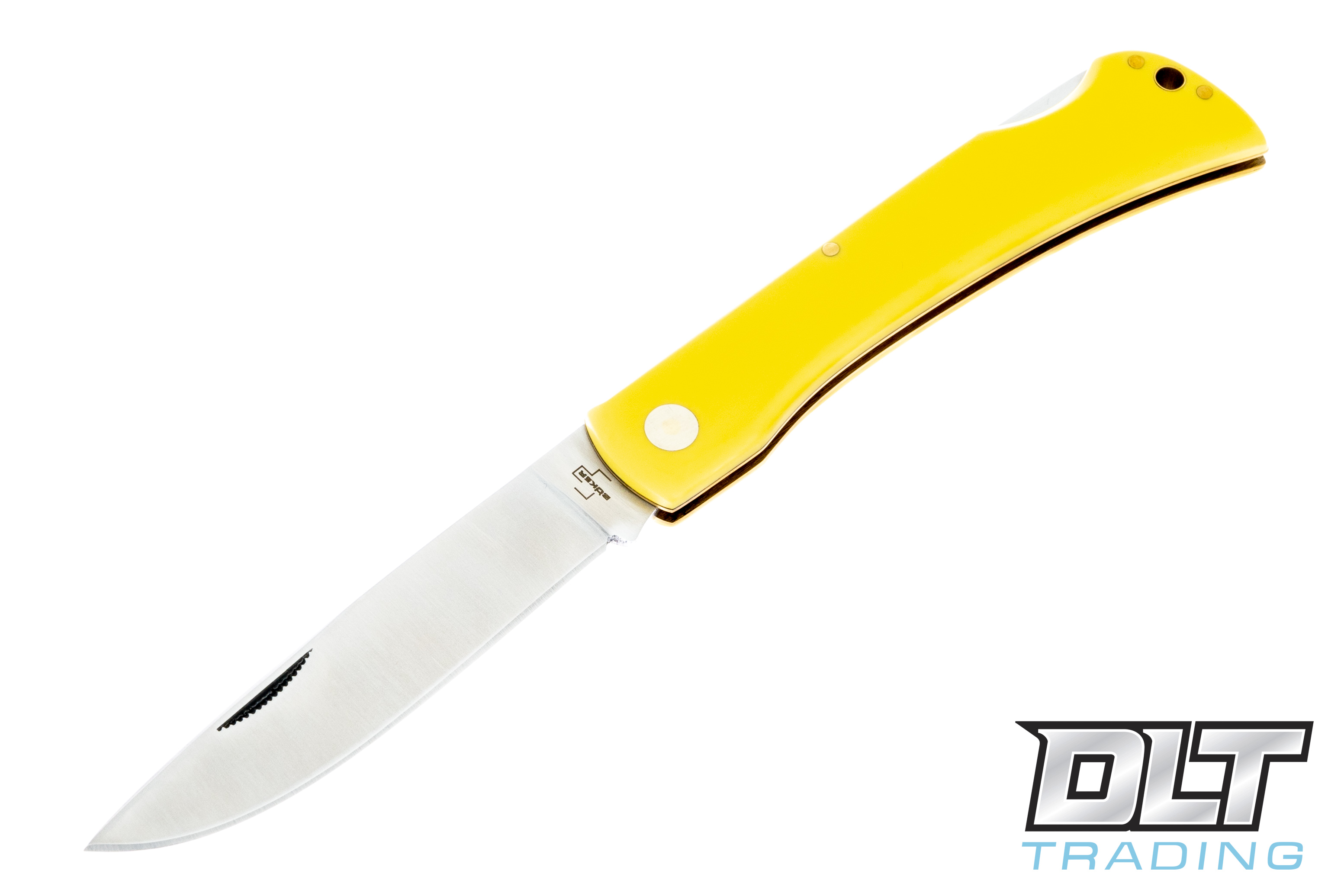 Boker Plus Rangerbuster 2.0 Knife 01BO172 - Satin Drop Point - Yellow  Polymer - Lock Back Folder