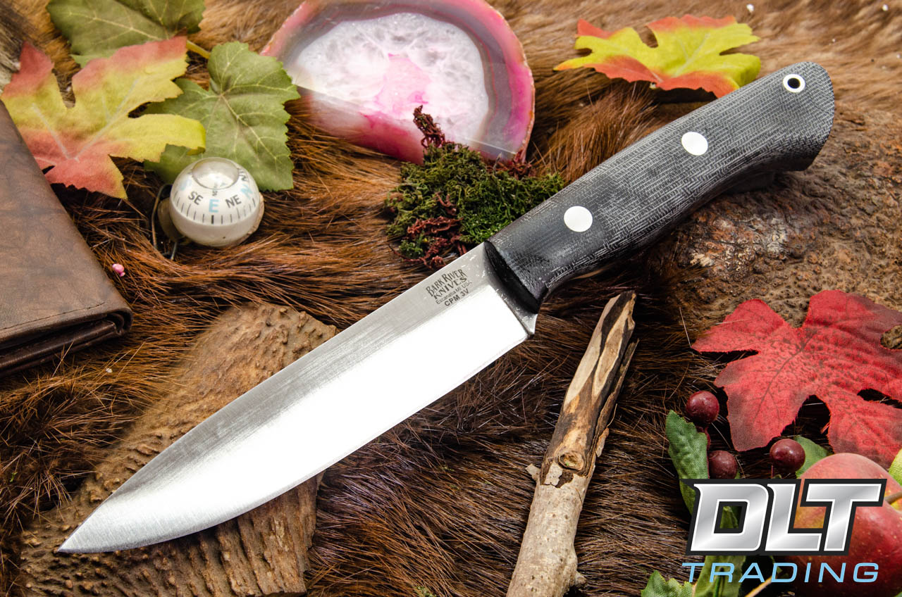 Bark River Aurora II 3V Black Canvas Micarta - Matte
