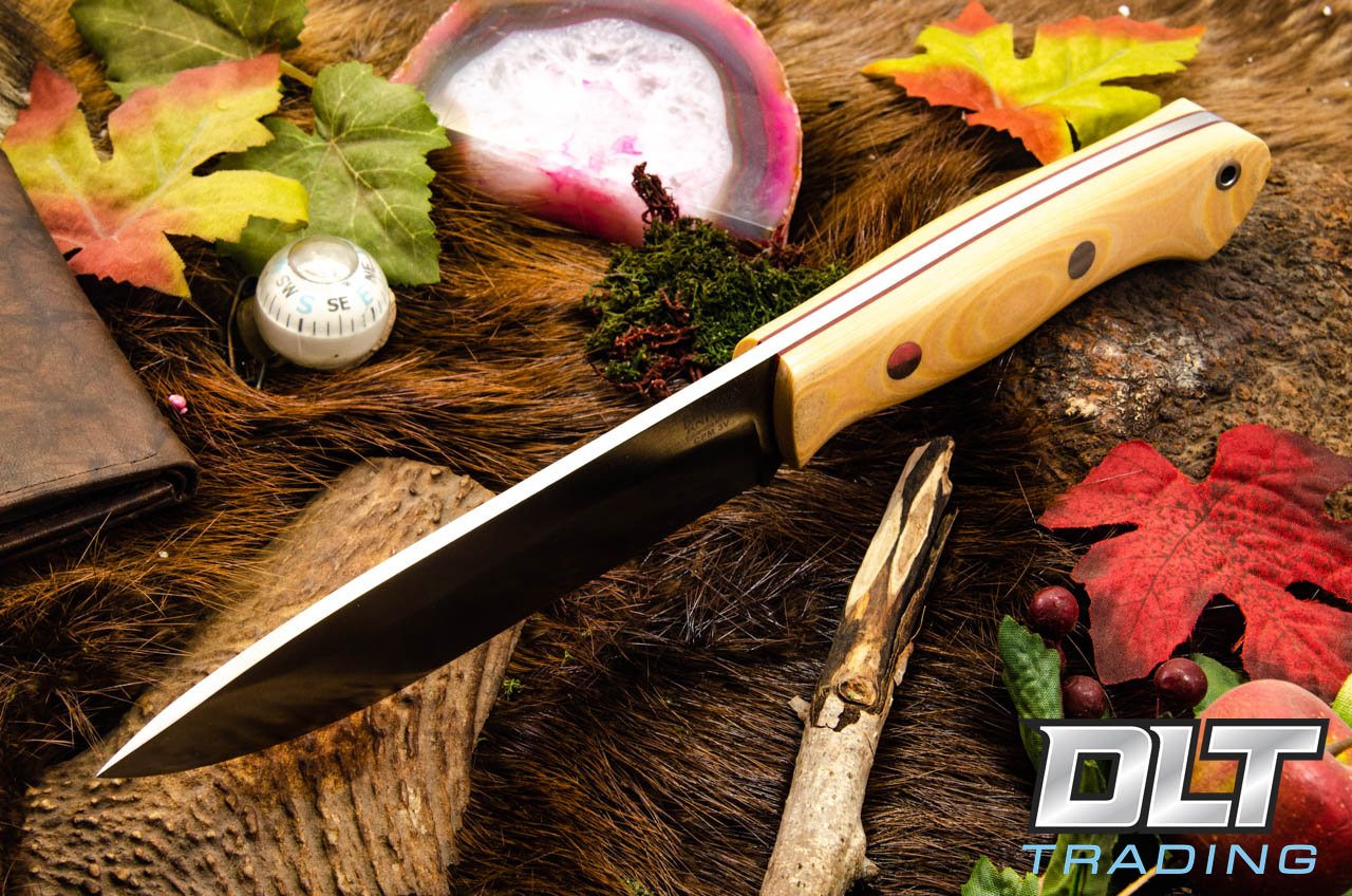 Bark River Aurora II 3V Antique Ivory Micarta - Red Liners