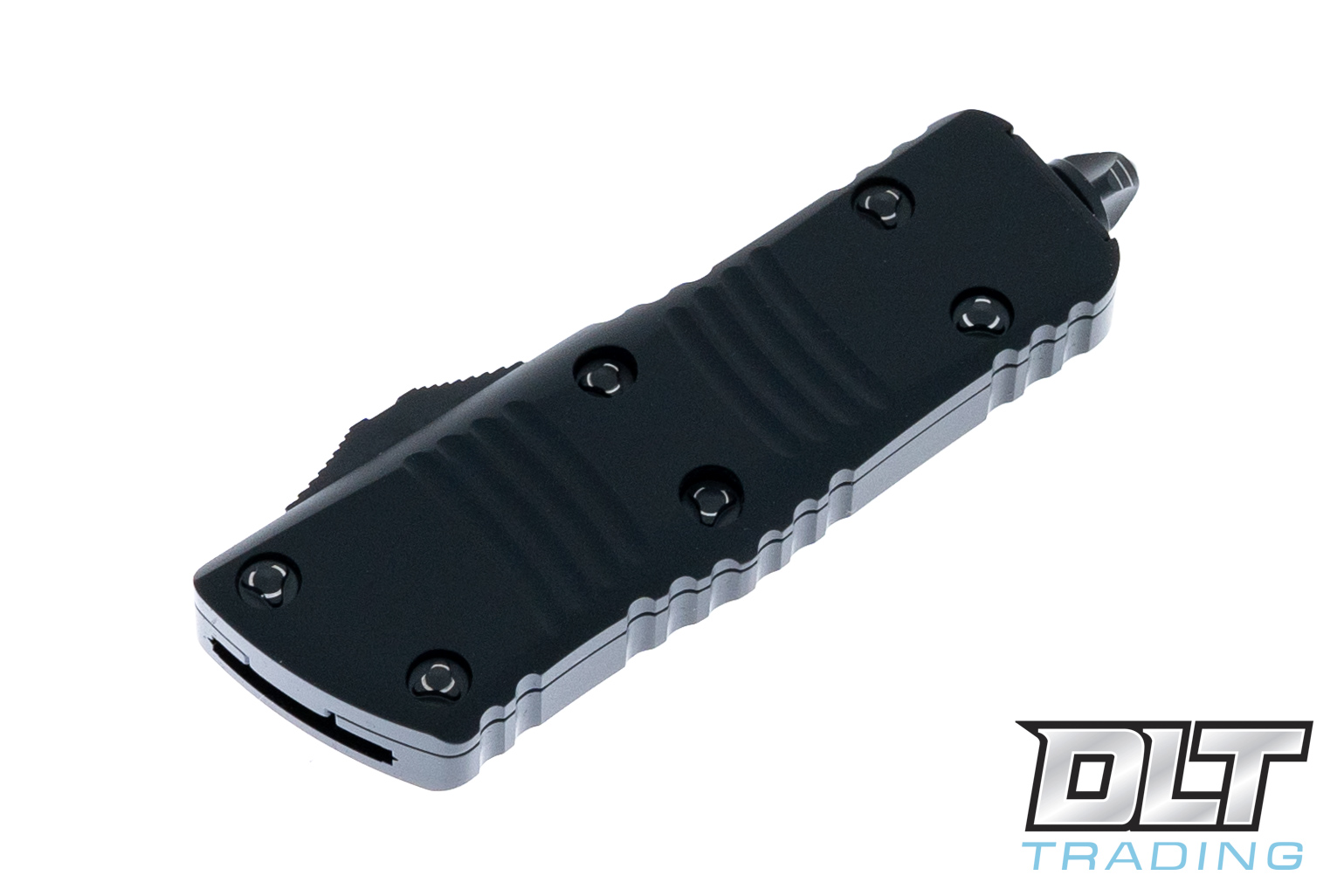 Microtech 238-16S Mini Troodon D/E - Black Handle - Damascus Blade