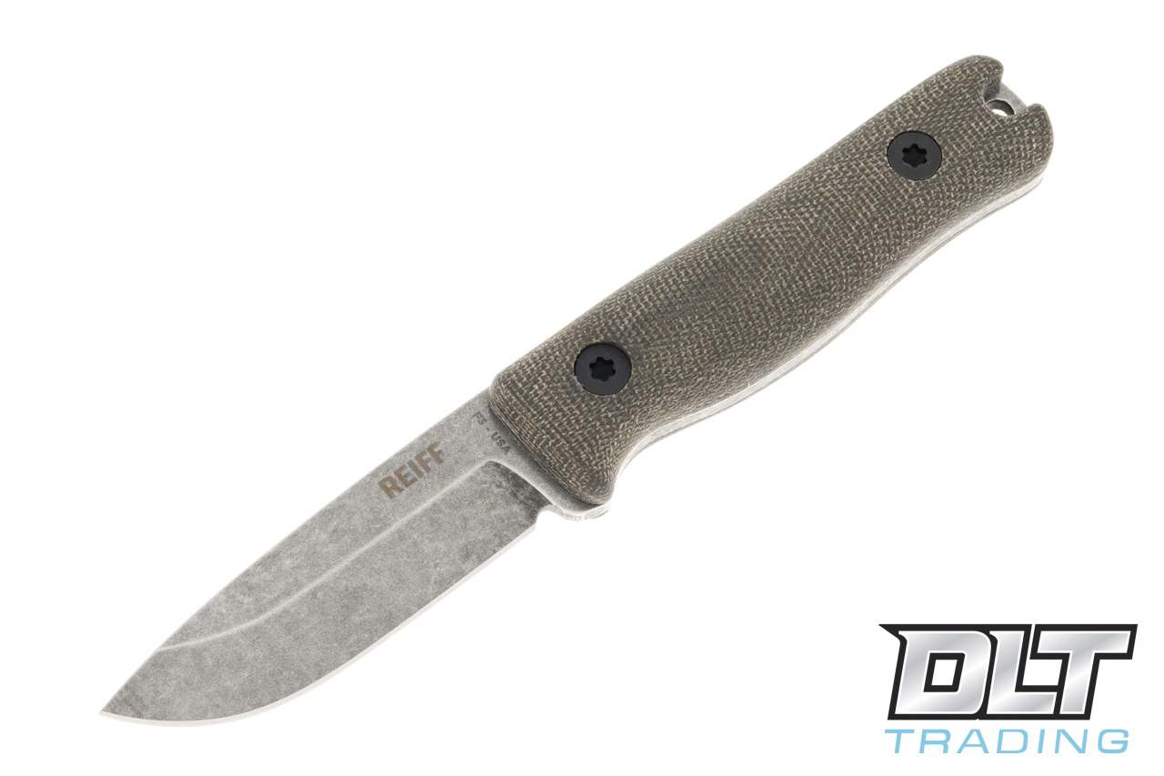 Reiff F3 EDC - Green Canvas Micarta - Saber - Acid SW - Kydex