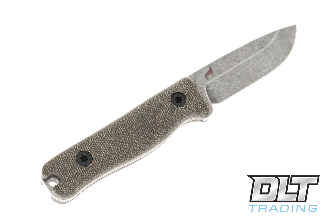 Reiff F3 EDC - Green Canvas Micarta - Saber - Acid SW - Kydex