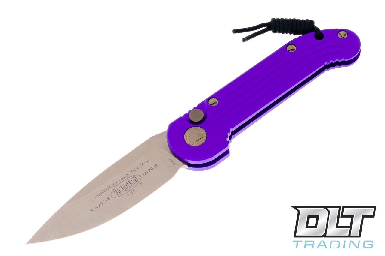 Microtech 135-13PU LUDT - Purple Handle - Bronze Blade - DLT Trading