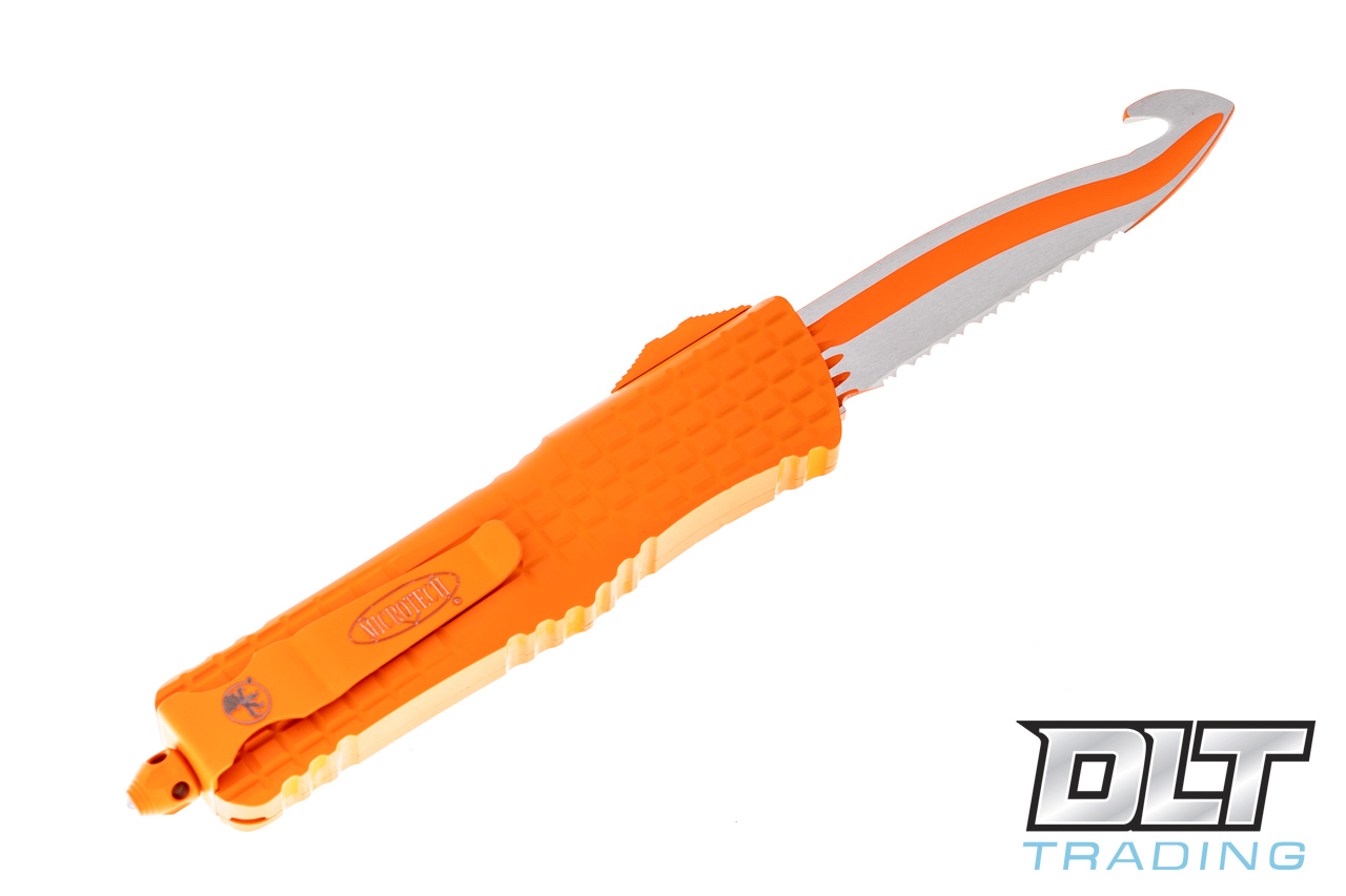 Microtech Combat Troodon HS Rescue - Orange - Orange Cerakote Blade