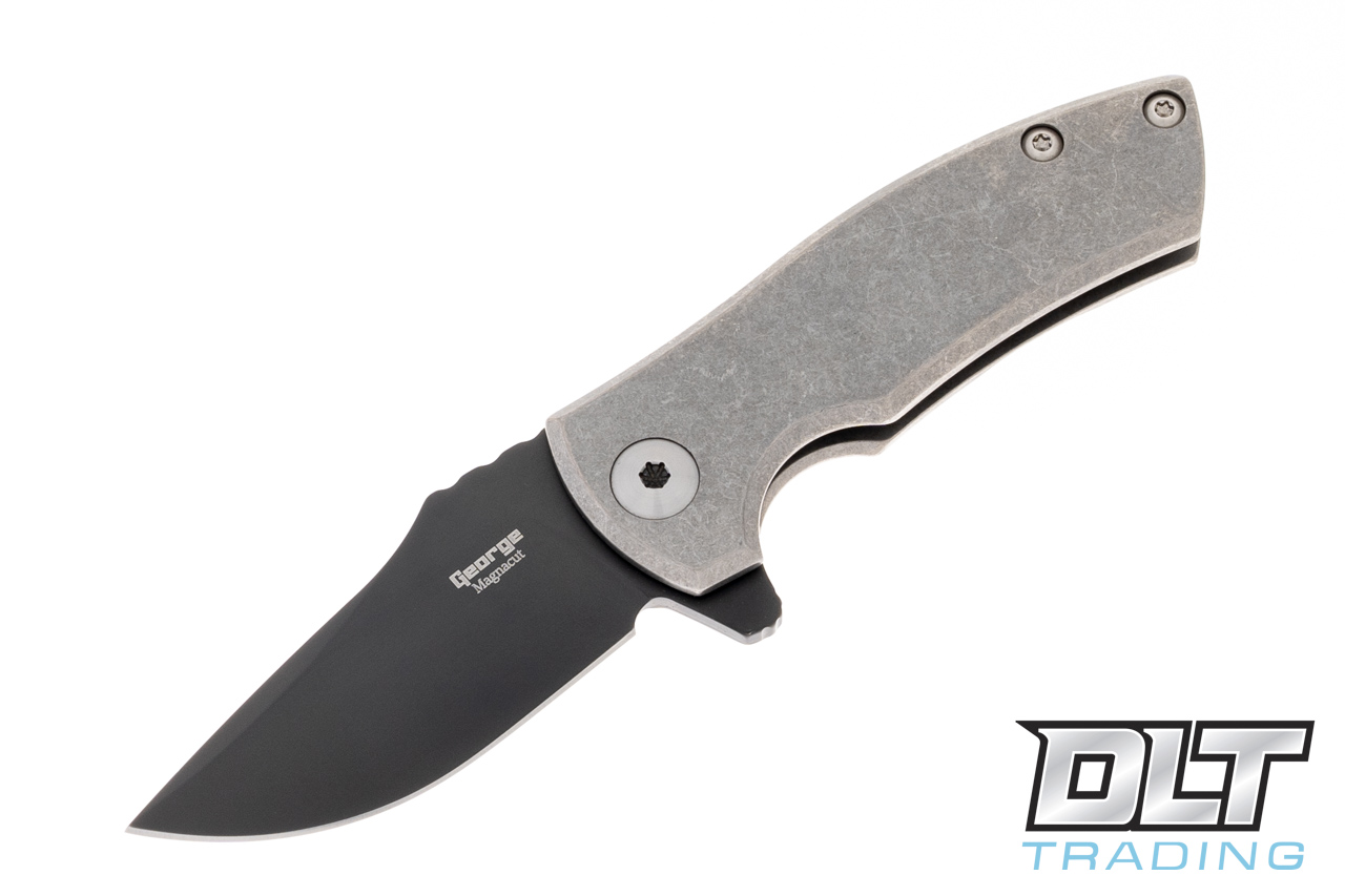 Les George ESV Flipper - Stonewashed Handle - DLC Blade - DLT Trading