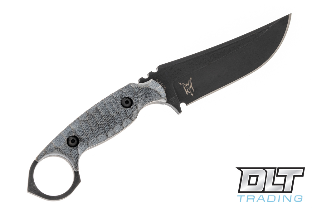 Wachtman Titanoraptor - Black Micarta - Flat - DLT Trading