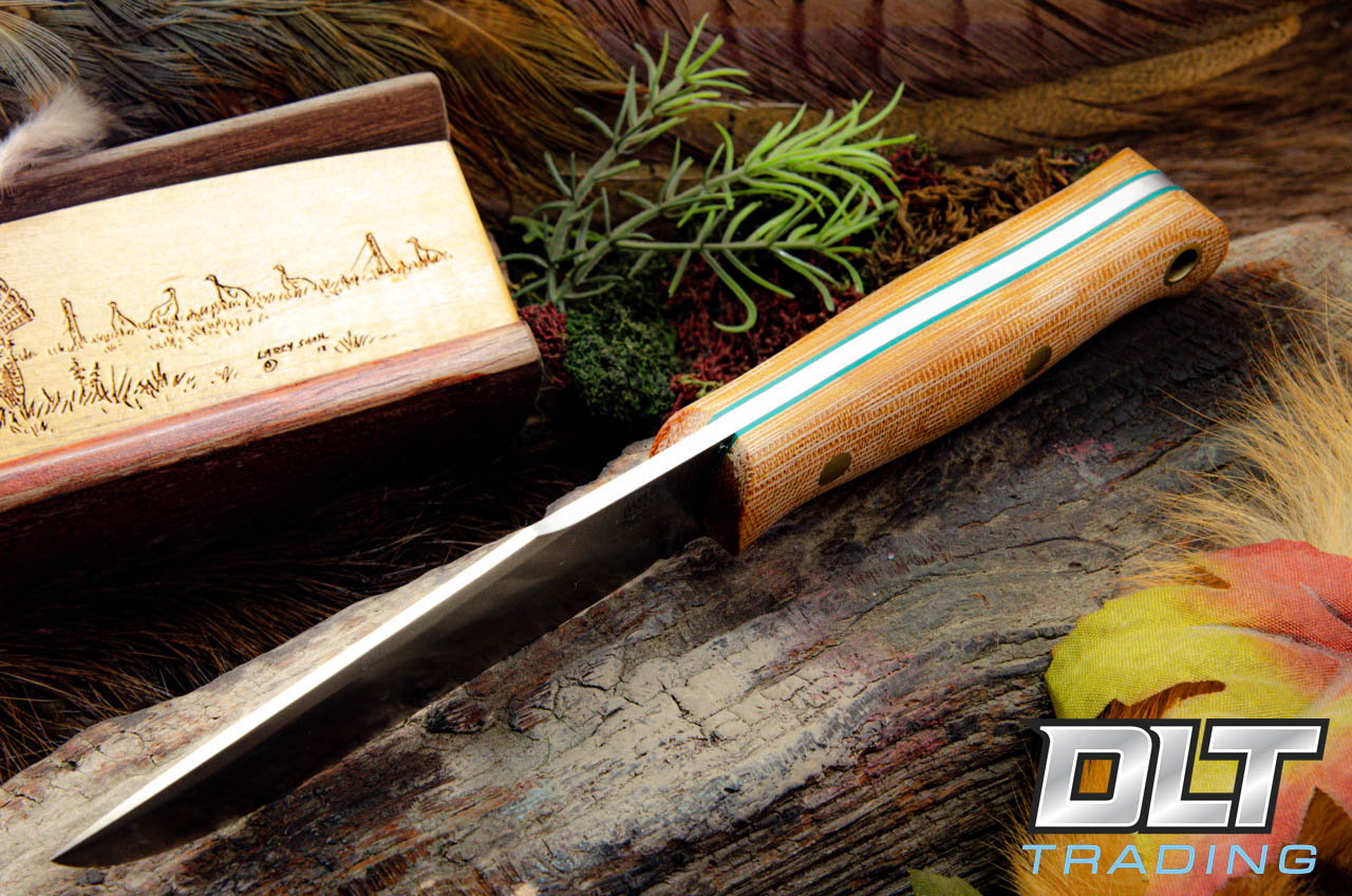 Bark River Ultra Lite Field Knife Natural Canvas Micarta - Matte