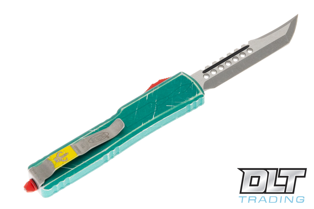 Microtech UTX-70 Hellhound Bounty Hunter - Green Handle