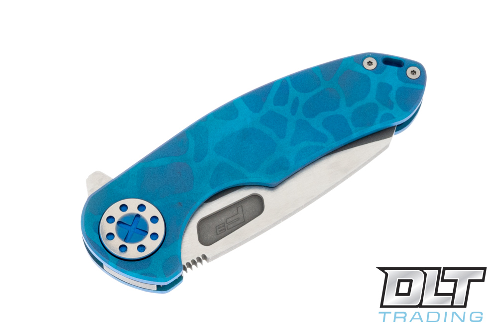 Curtiss F3 Medium Flipper - Wharncliffe MagnaCut - Blasted Aqua