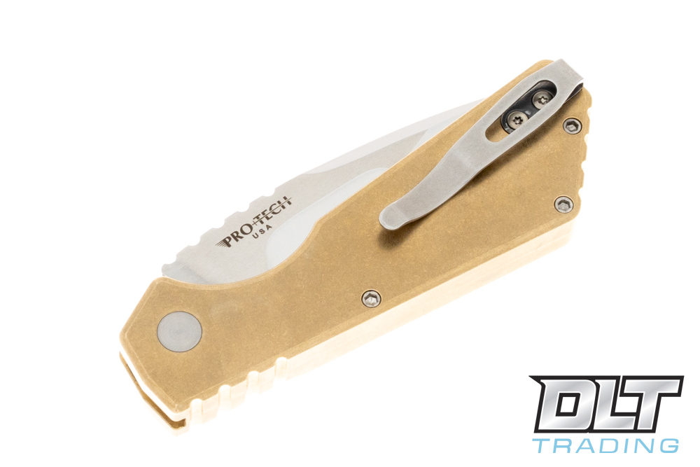 Pro-Tech Custom Strider PT+ - Bronze Handle - Compound Grind - DLT