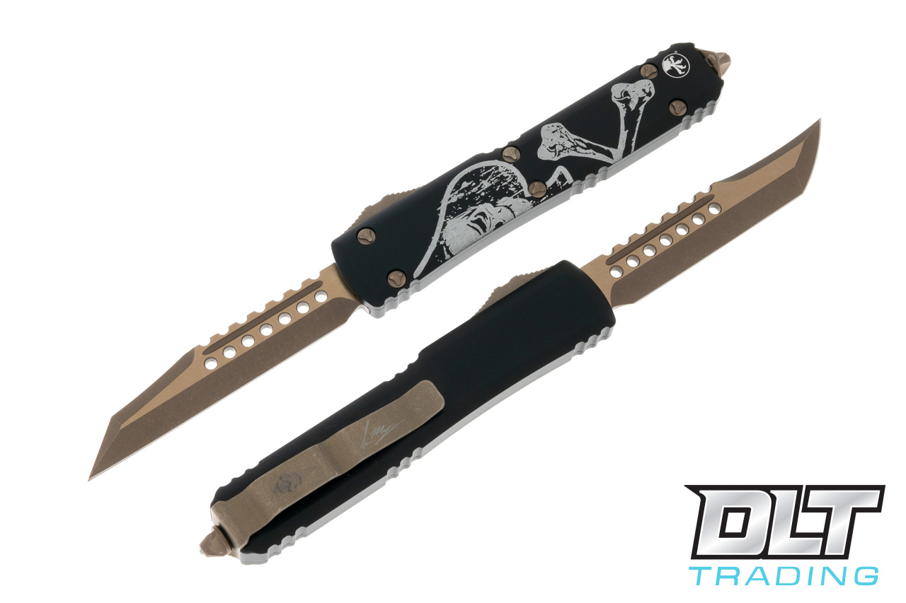 Microtech Ultratech Hellhound & Warhound Combo Set - Black Handle