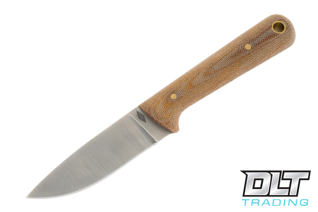 Battle Horse Woodsman - Flat Ground CPM-154 - Natural Micarta