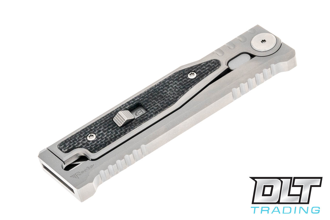 Reate EXO-M 3V Drop Point - Black Micarta - DLT Trading
