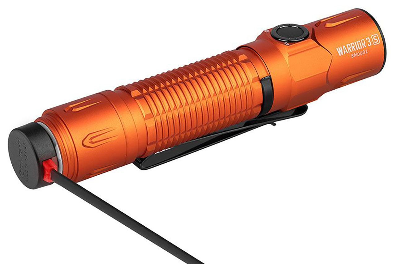 トイガン Olight warrior 3s Olight Warrior 3S Rechargeable Dual-Switch Tactical Flashlight