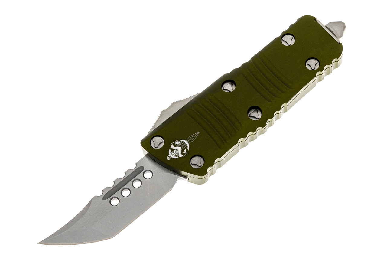 Microtech 819-10ODS Mini Troodon Hellhound - OD Green Handle