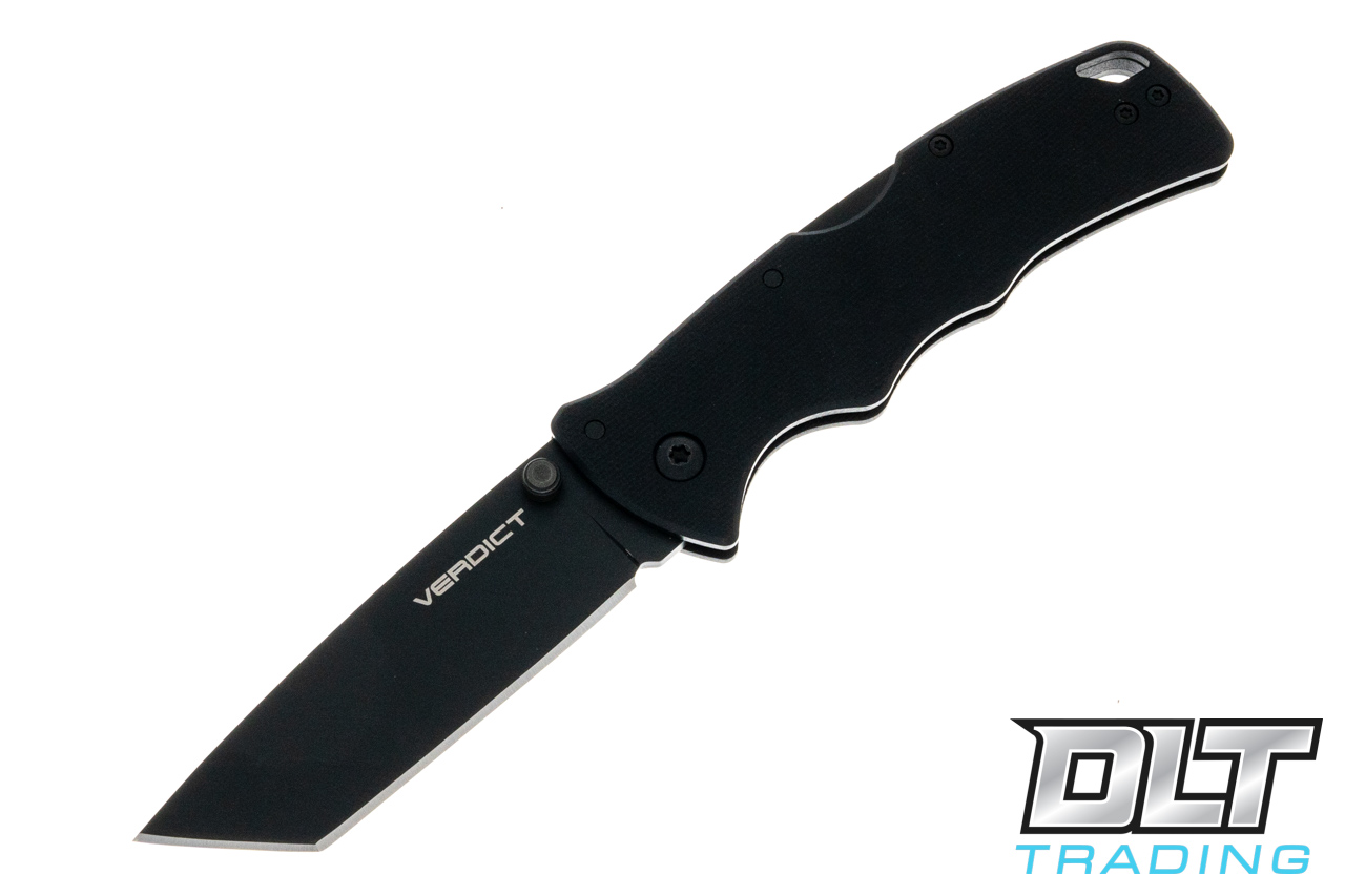 Cold Steel Verdict - Black Handle - Black Blade - Tanto - DLT Trading